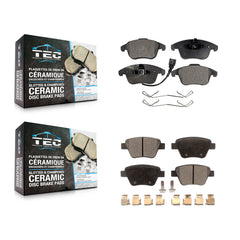 TEC KTC-100169 Disc Brake Pad for 2012-2014 Volkswagen Passat - Front and Rear
