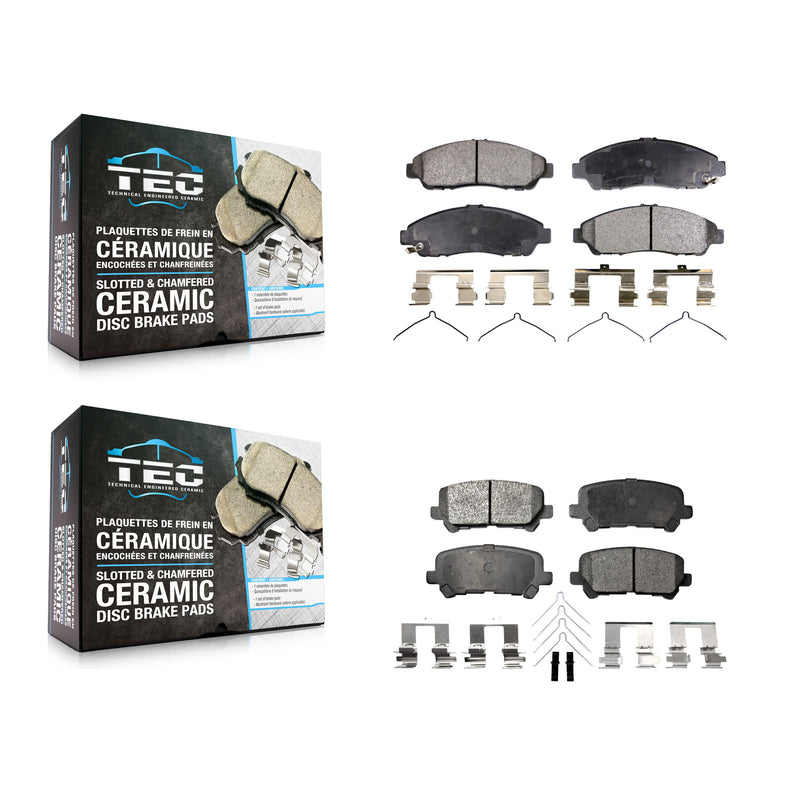 TEC KTC-100171 Disc Brake Pad for 2007-2015 Acura ZDX, Honda Pilot, Acura MDX - Front and Rear