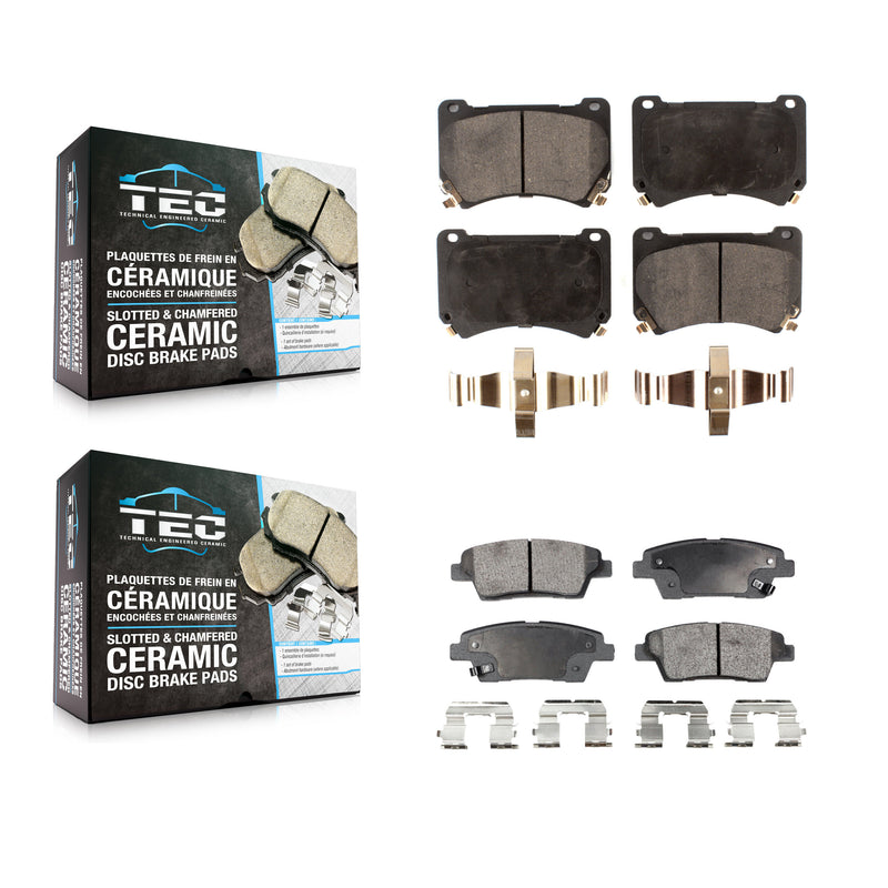 TEC KTC-100175 Disc Brake Pad for 2010-2014 Hyundai Genesis - Front and Rear