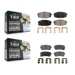TEC KTC-100176 Disc Brake Pad for 2009-2013 Kia Forte5, Hyundai Elantra and More - Front and Rear