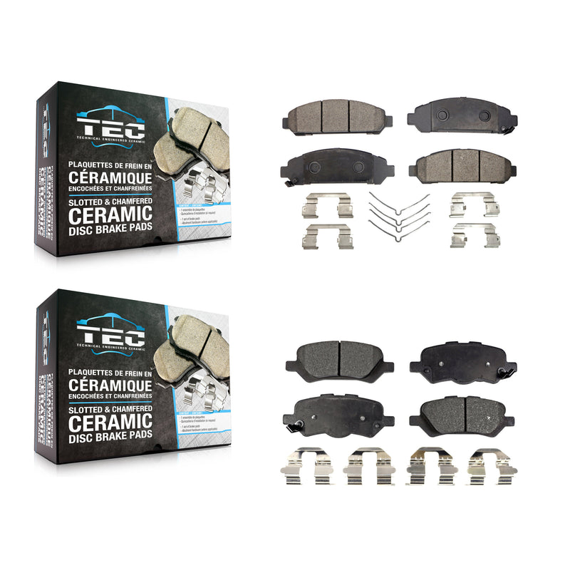 TEC KTC-100179 Disc Brake Pad for 2009-2016 Toyota Venza - Front and Rear