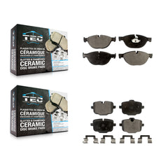 TEC KTC-100187 Disc Brake Pad for 2011-2019 BMW 650i Gran Coupe, BMW 650i xDrive Gran Coupe and More - Front and Rear
