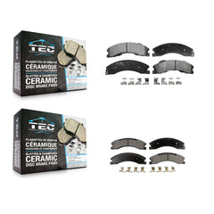 TEC KTC-100190 Disc Brake Pad for 2012-2024 Nissan TITAN XD, Nissan NV1500 and More - Front and Rear