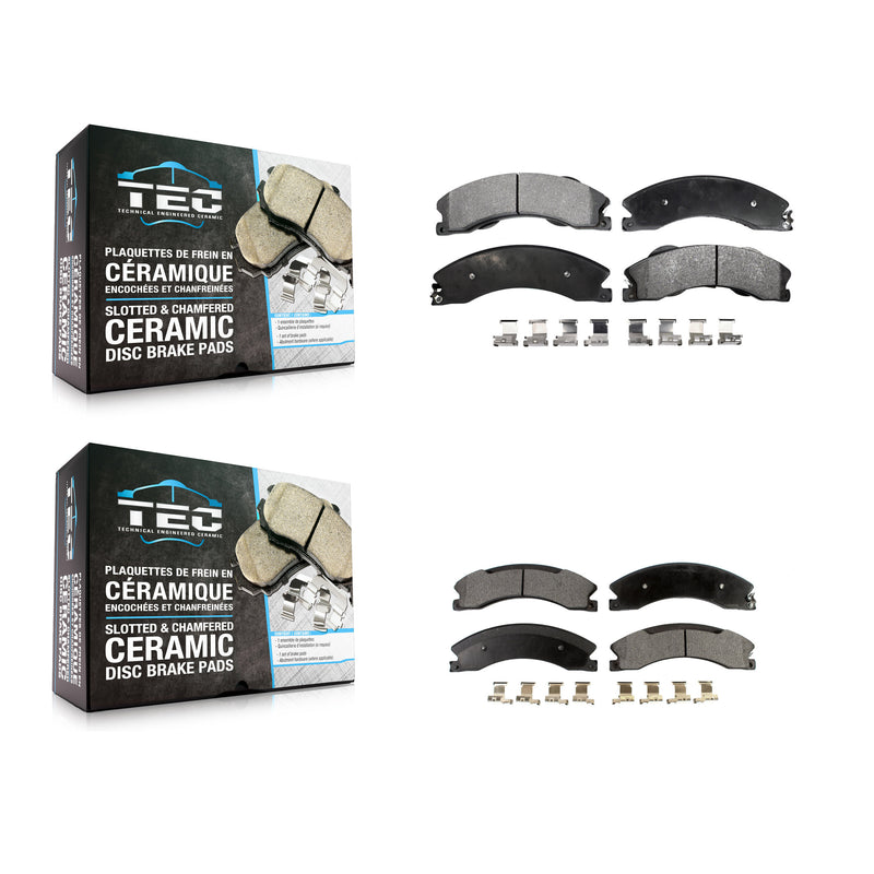 TEC KTC-100190 Disc Brake Pad for 2012-2024 Nissan TITAN XD, Nissan NV1500 and More - Front and Rear