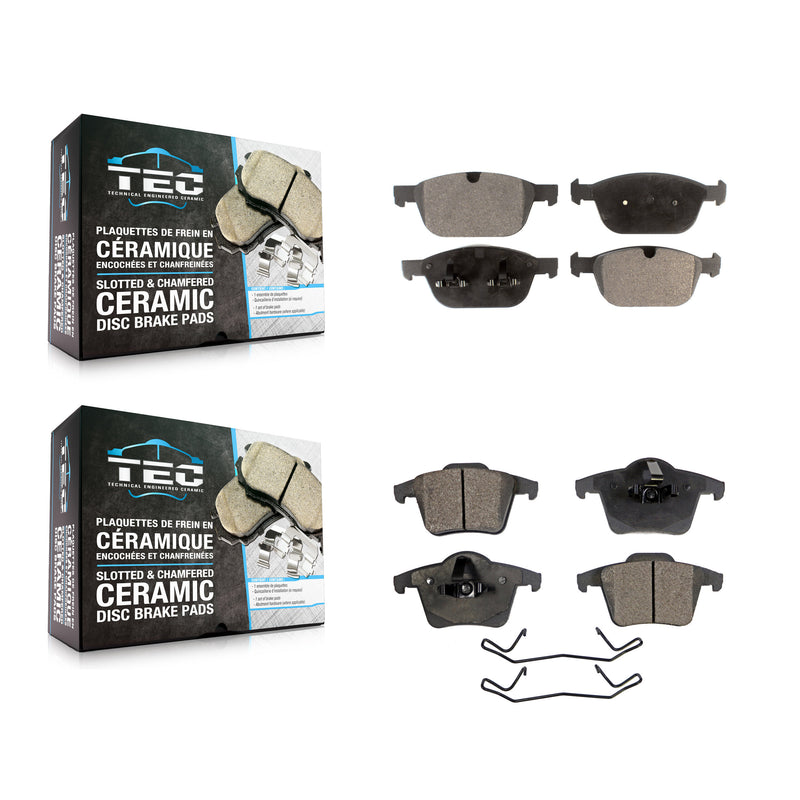 TEC KTC-100192 Disc Brake Pad for 2003-2014 Volvo XC90 - Front and Rear