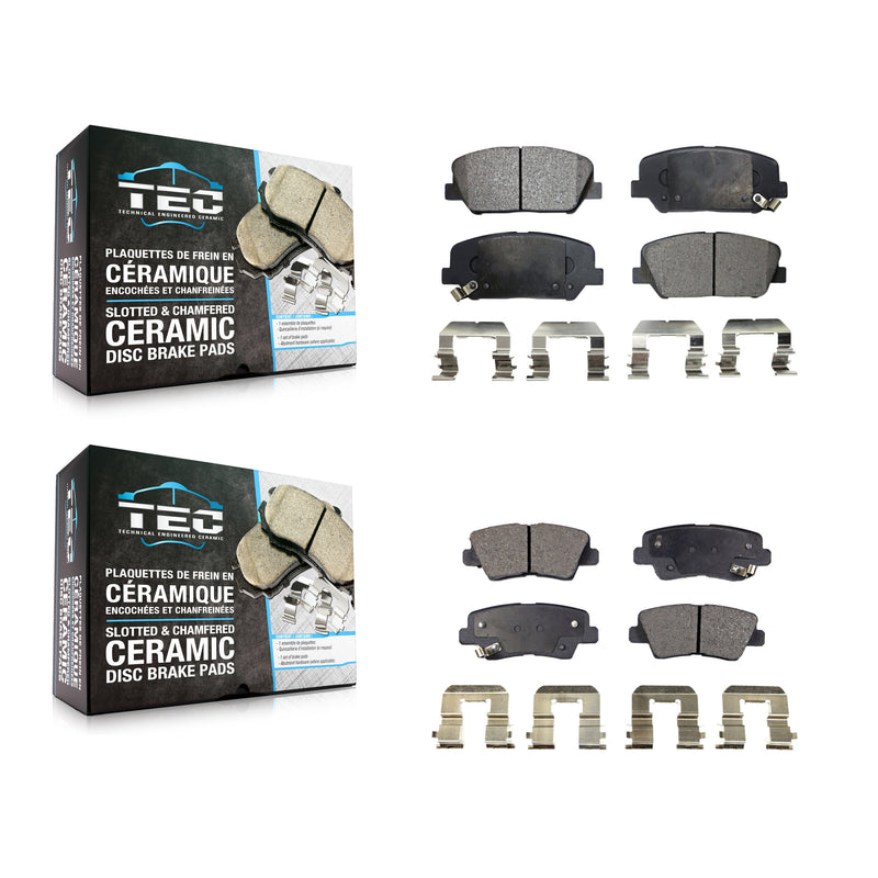 TEC KTC-100194 Disc Brake Pad for 2011-2015 Kia Optima - Front and Rear
