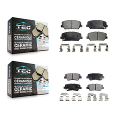 TEC KTC-100195 Disc Brake Pad for 2013-2015 Hyundai Veloster, Kia Optima - Front and Rear