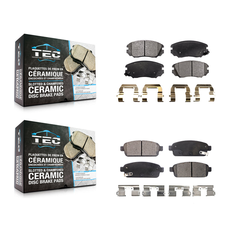 TEC KTC-100201 Disc Brake Pad for 2014-2019 Buick Cascada, Cadillac ELR - Front and Rear