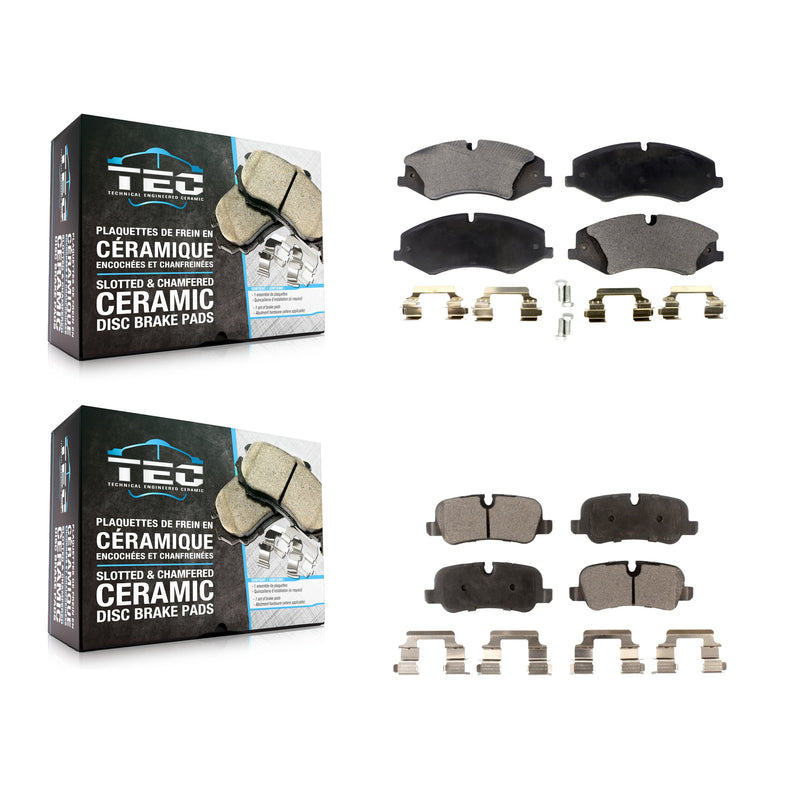 TEC KTC-100203 Disc Brake Pad for 2010-2016 Land Rover LR4, Land Rover Range Rover, Land Rover Range Rover Sport - Front and Rear