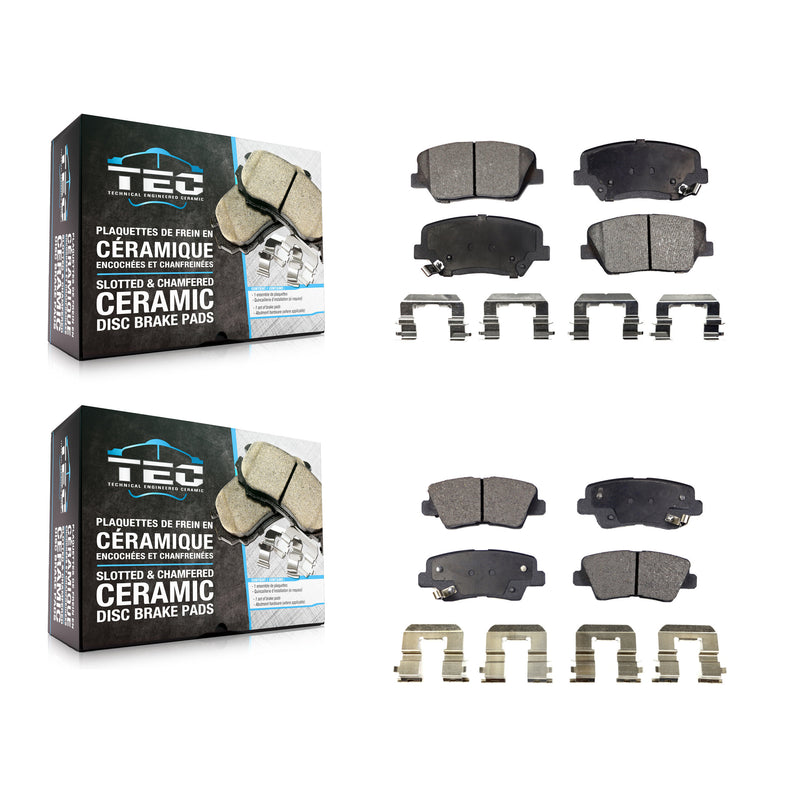TEC KTC-100205 Disc Brake Pad for 2012-2017 Hyundai Azera - Front and Rear