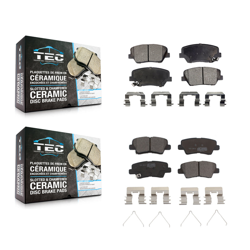 TEC KTC-100207 Disc Brake Pad for 2014-2017 Kia Rondo - Front and Rear