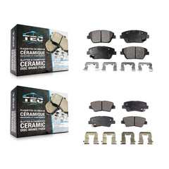 TEC KTC-100208 Disc Brake Pad for 2011-2016 Kia Optima, Hyundai Sonata - Front and Rear