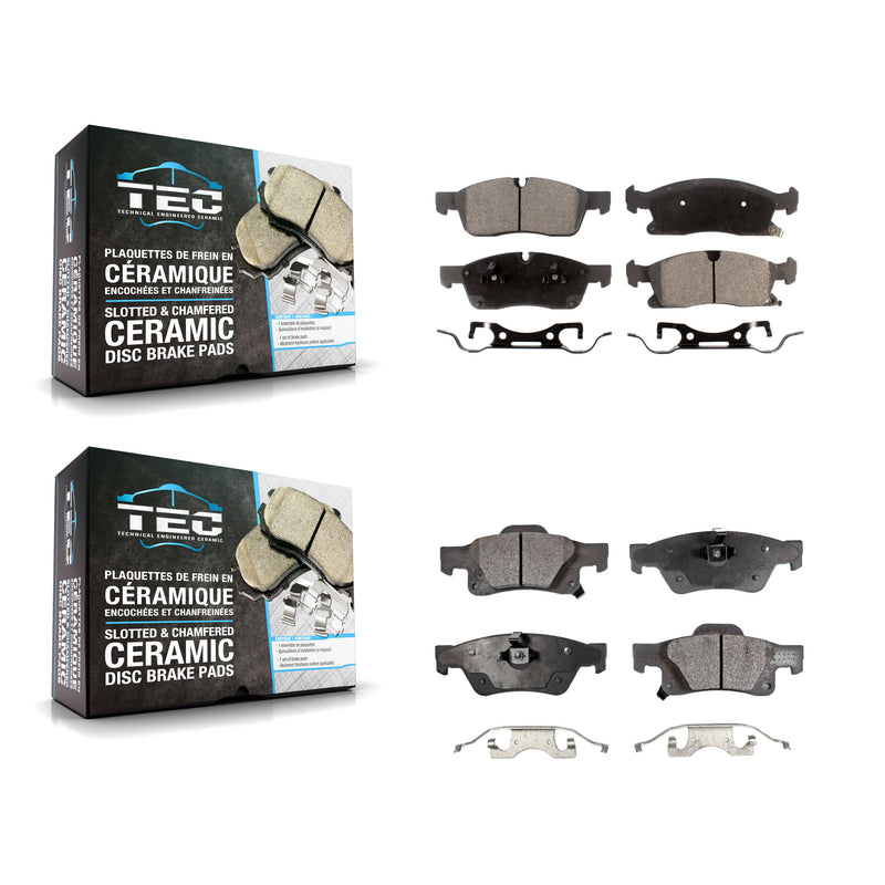 TEC KTC-100213 Disc Brake Pad for 2011-2022 Jeep Grand Cherokee WK, Dodge Durango, Jeep Grand Cherokee - Front and Rear