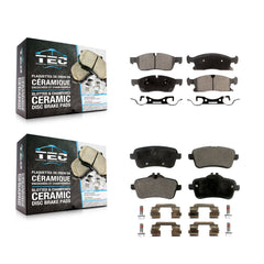 TEC KTC-100214 Disc Brake Pad for 2012-2019 Mercedes-Benz GLS450, Mercedes-Benz GLE300d and More - Front and Rear