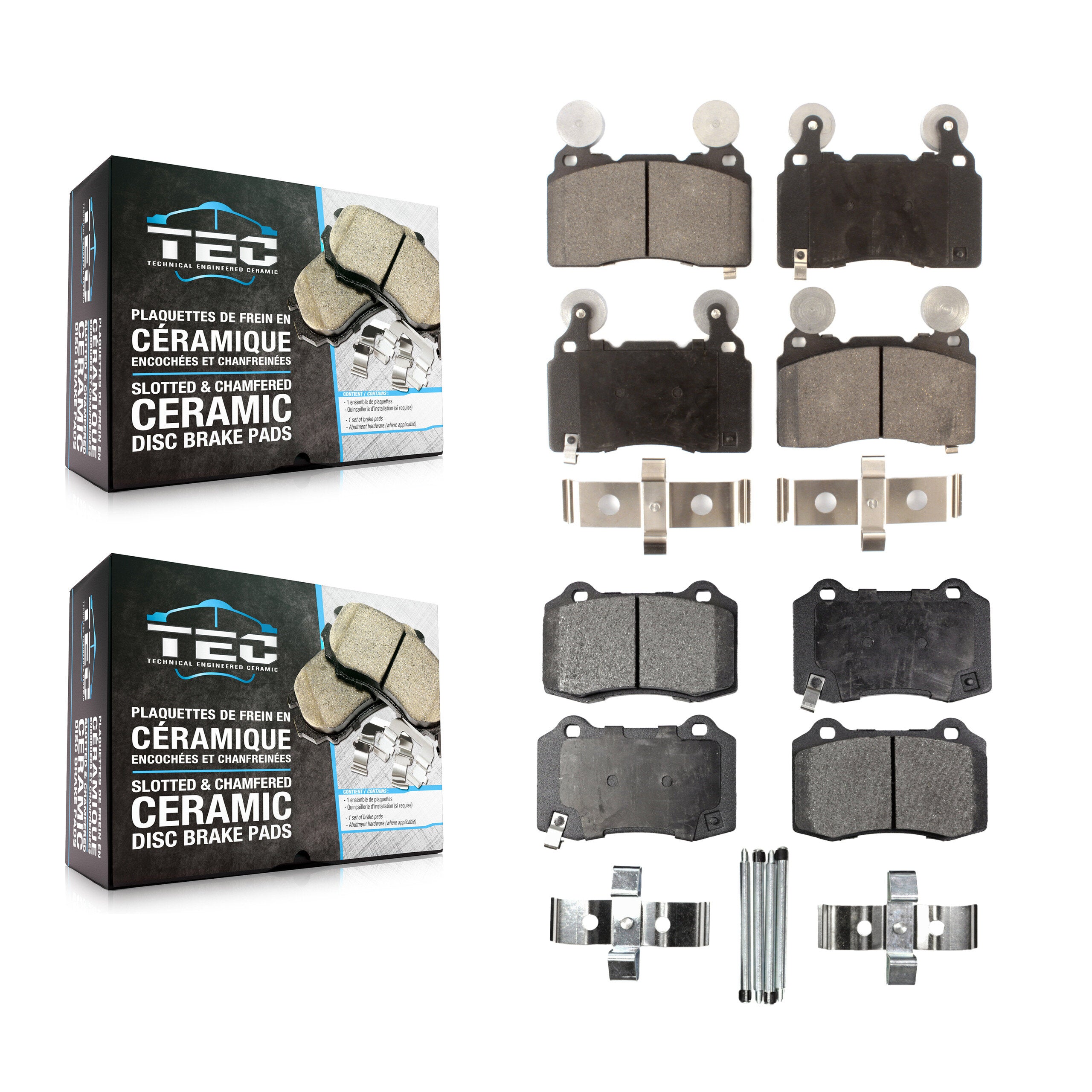 TEC KTC-100217 Disc Brake Pad for 2010-2017 Chevrolet SS, Chevrolet Camaro - Front and Rear