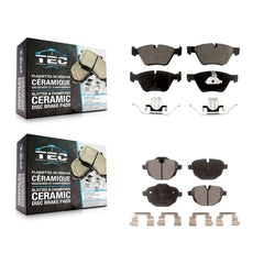 TEC KTC-100221 Disc Brake Pad for 2011-2016 BMW 528i xDrive, BMW 528i - Front and Rear