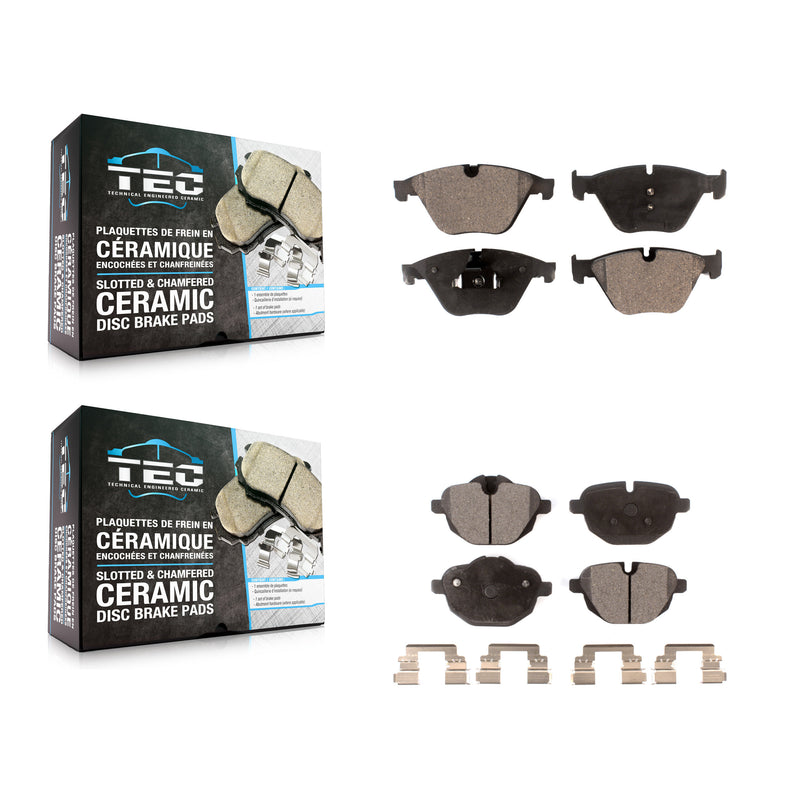 TEC KTC-100223 Disc Brake Pad for 2011-2016 BMW 528i, BMW 535d and More - Front and Rear