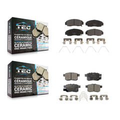 TEC KTC-100224 Disc Brake Pad for 2010-2014 Honda Accord, Acura TSX - Front and Rear
