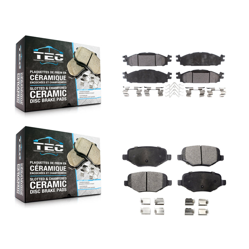 TEC KTC-100226 Disc Brake Pad for 2009-2019 Ford Explorer, Ford Flex and More - Front and Rear