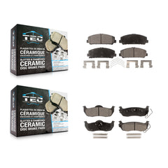TEC KTC-100227 Disc Brake Pad for 2006-2015 Nissan TITAN, INFINITI QX56, Nissan Armada - Front and Rear