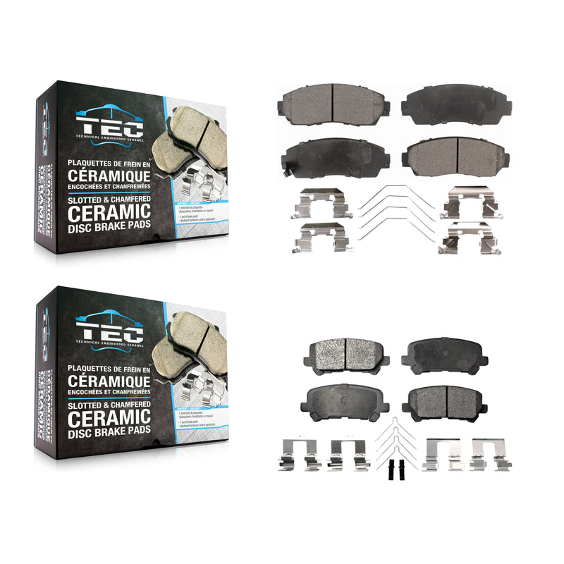 TEC KTC-100232 Disc Brake Pad for 2011-2017 Honda Odyssey - Front and Rear