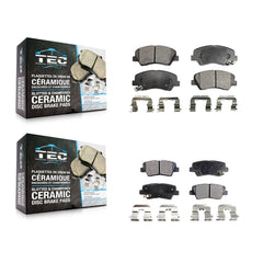 TEC KTC-100243 Disc Brake Pad for 2011-2018 Kia Rio, Hyundai Elantra GT and More - Front and Rear