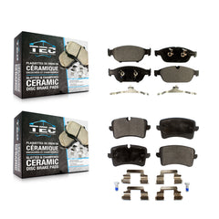TEC KTC-100244 Disc Brake Pad for 2011-2018 Audi A6, Audi A6 Quattro and More - Front and Rear