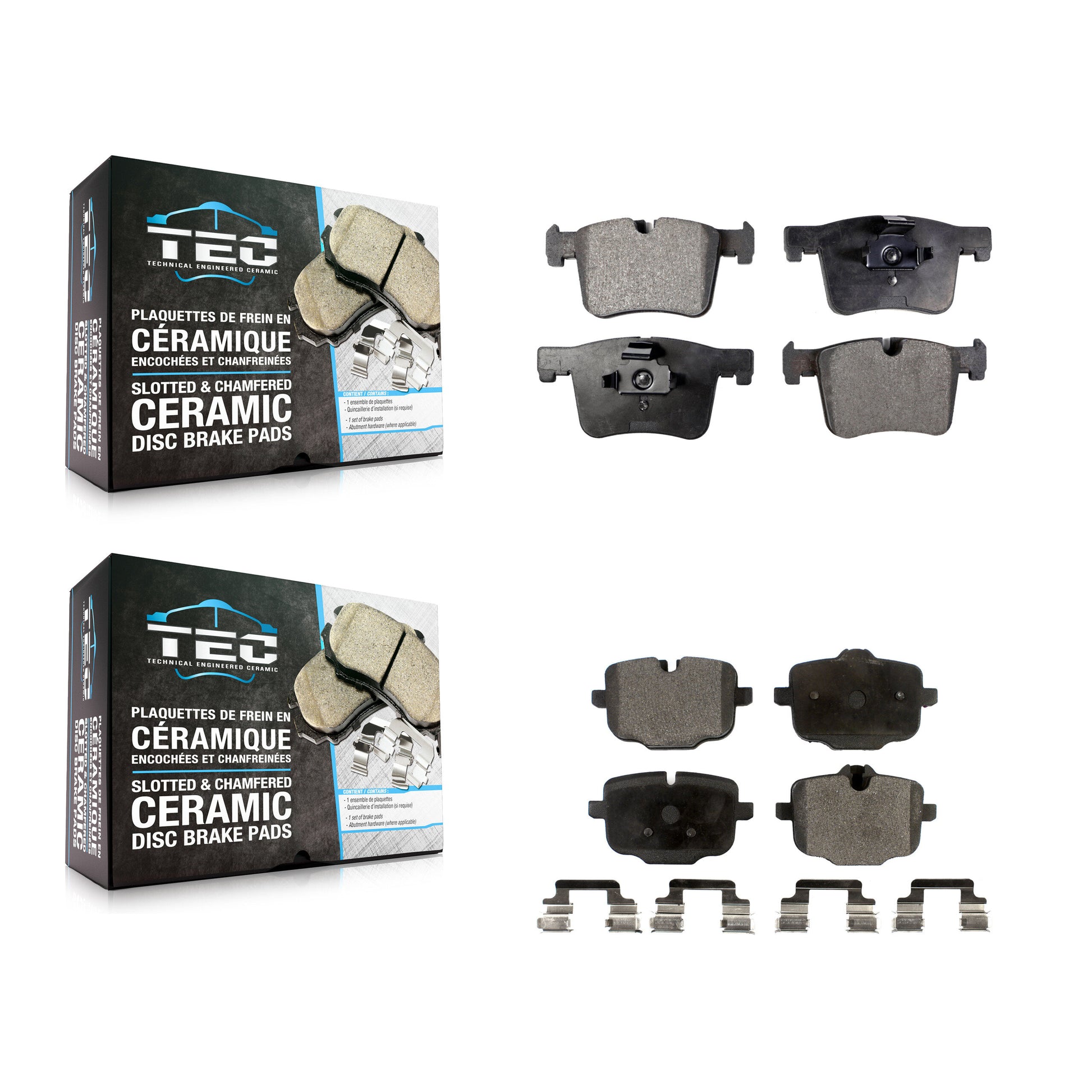 TEC KTC-100247 Disc Brake Pad for 2012 BMW X3 - Front and Rear