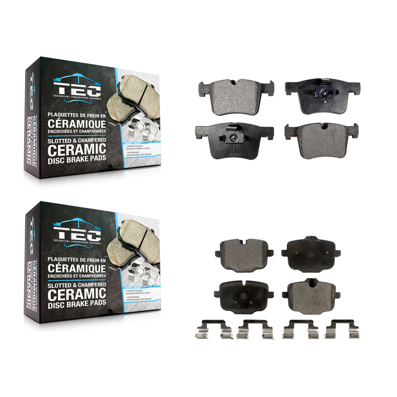 TEC KTC-100247 Disc Brake Pad for 2012 BMW X3 - Front and Rear