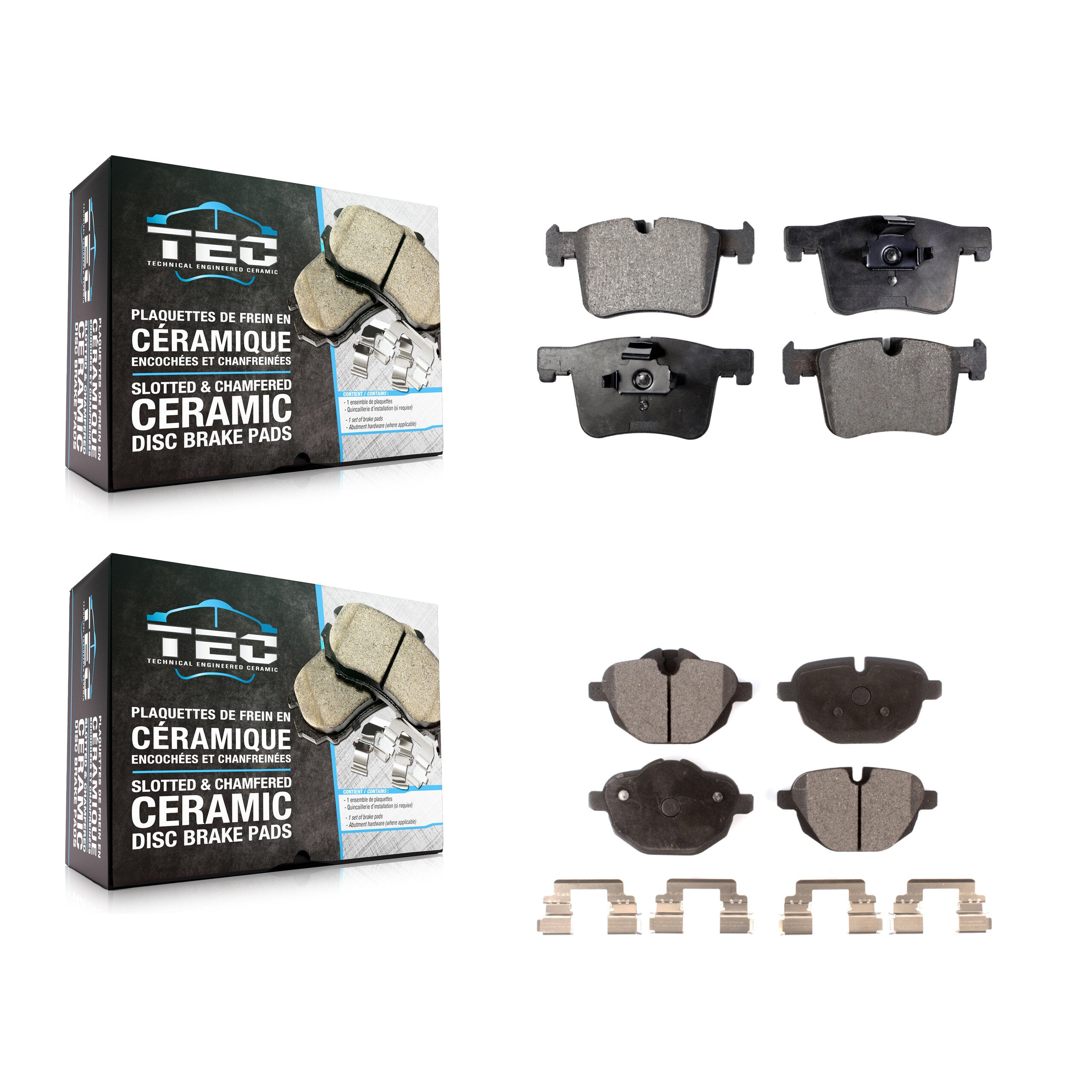 TEC KTC-100248 Disc Brake Pad for 2011-2018 BMW X4, BMW X3 - Front and Rear