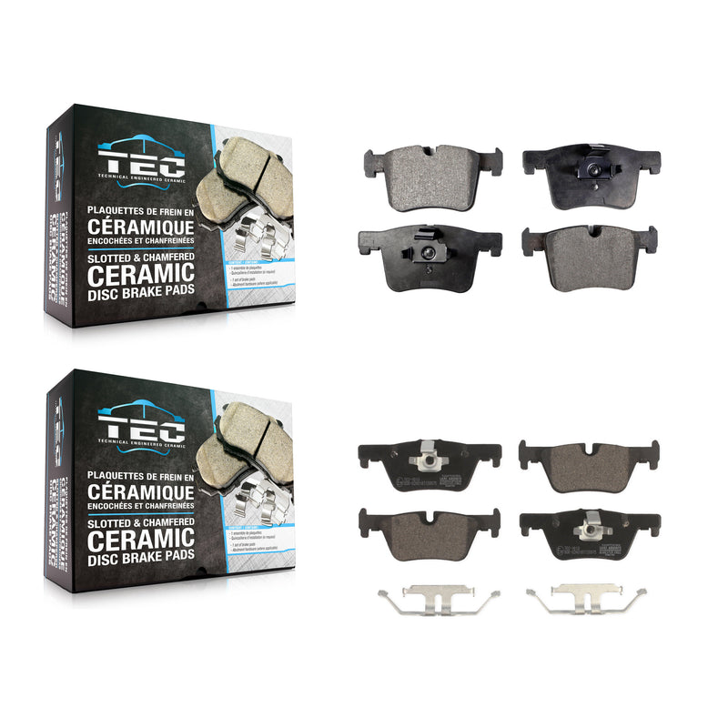 TEC KTC-100250 Disc Brake Pad for 2012-2018 BMW 328d, BMW 328d xDrive and More - Front and Rear