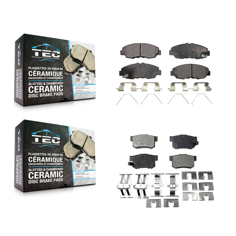 TEC KTC-100253 Disc Brake Pad for 2012-2015 Honda Civic - Front and Rear