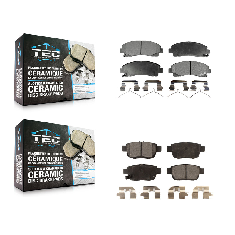 TEC KTC-100254 Disc Brake Pad for 2006-2014 Acura TL, Honda Ridgeline - Front and Rear