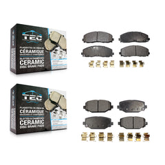 TEC KTC-100256 Disc Brake Pad for 2012-2020 Dodge Grand Caravan, Dodge Journey and More - Front and Rear