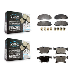 TEC KTC-100257 Disc Brake Pad for 2017-2024 Chrysler Pacifica, Chrysler Grand Caravan, Chrysler Voyager - Front and Rear