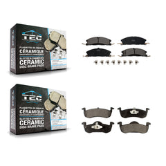 TEC KTC-100261 Disc Brake Pad for 2017-2019 Lincoln MKT - Front and Rear