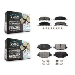 TEC KTC-100262 Disc Brake Pad for 2012-2019 Ford Taurus, Lincoln MKT and More - Front and Rear
