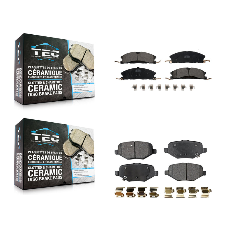 TEC KTC-100263 Disc Brake Pad for 2012-2019 Ford Taurus, Ford Explorer and More - Front and Rear
