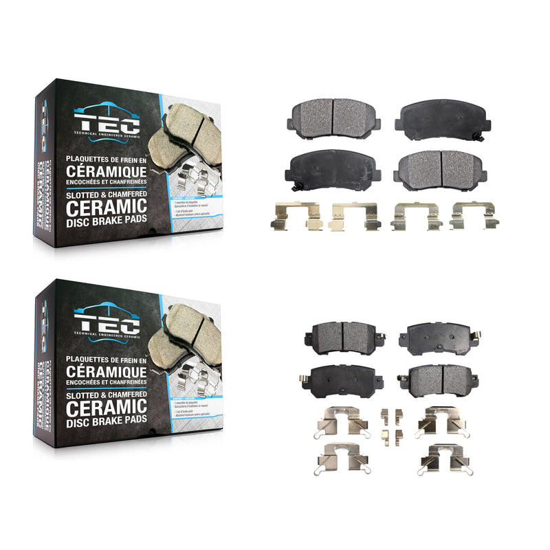 TEC KTC-100264 Disc Brake Pad for 2013-2015 Mazda CX-5 - Front and Rear