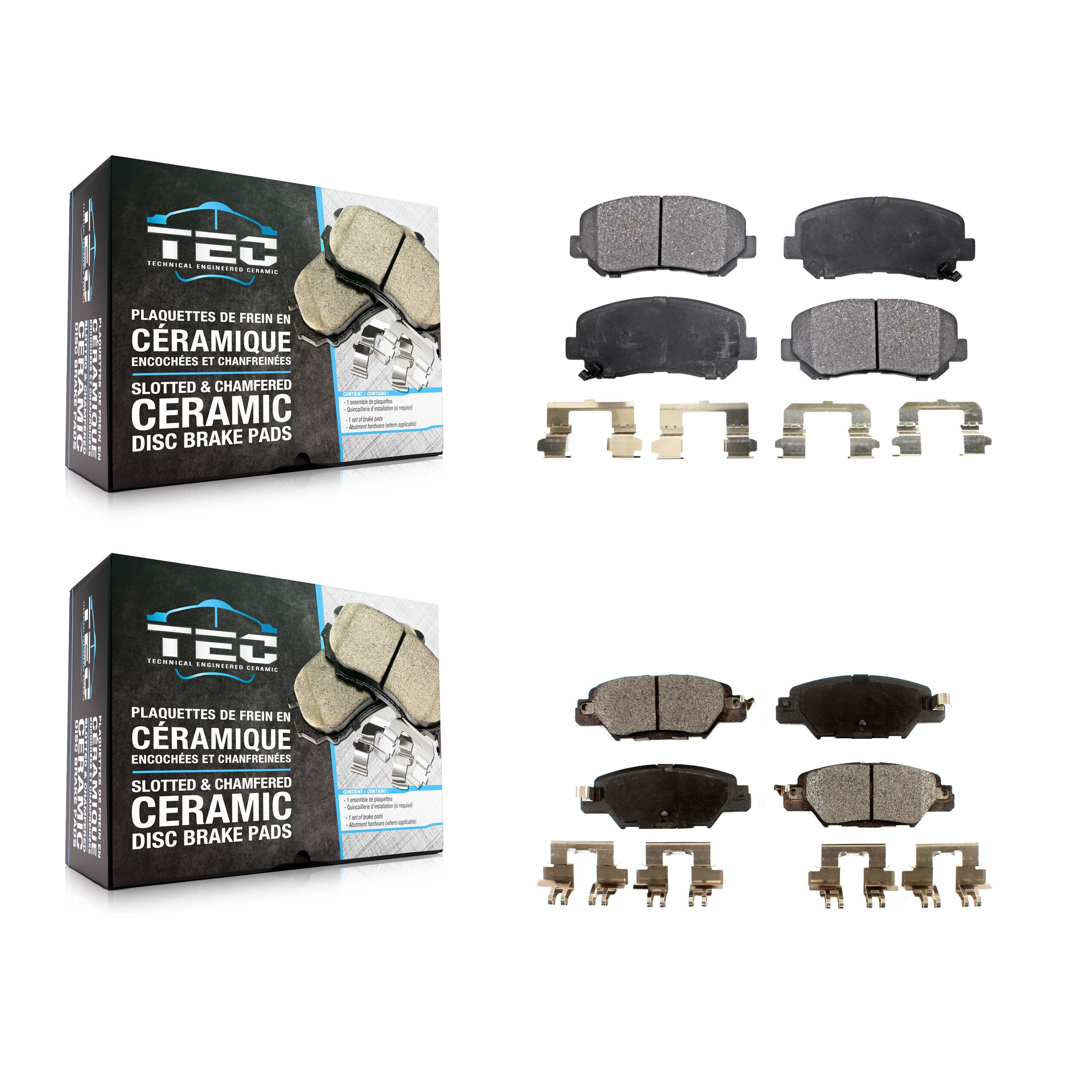 TEC KTC-100267 Disc Brake Pad for 2016-2024 Mazda CX-5 - Front and Rear