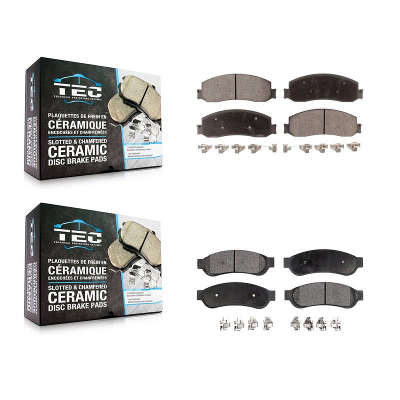 TEC KTC-100271 Disc Brake Pad for 2010-2012 Ford F-250 Super Duty, Ford F-350 Super Duty - Front and Rear