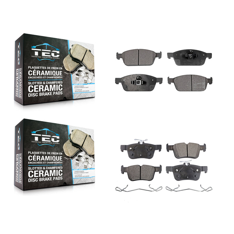 TEC KTC-100273 Disc Brake Pad for 2017-2019 Lincoln MKC, Ford Escape - Front and Rear