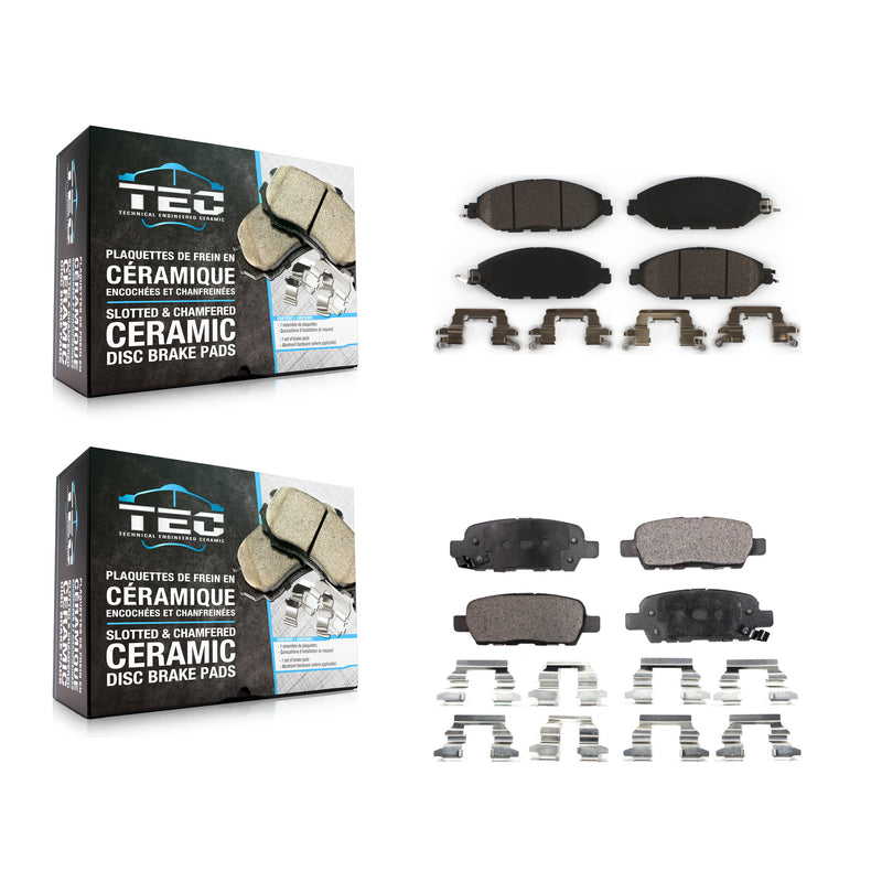 TEC KTC-100274 Disc Brake Pad for 2013-2024 Nissan Murano, INFINITI QX60 and More - Front and Rear