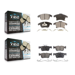 TEC KTC-100276 Disc Brake Pad for 2013-2020 Ford Fusion, Ford SSV Plug-In Hybrid, Lincoln MKZ - Front and Rear