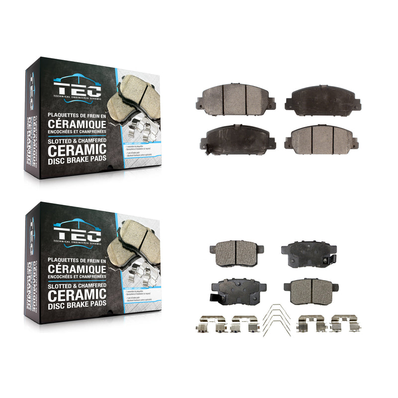 TEC KTC-100277 Disc Brake Pad for 2013-2017 Honda Accord - Front and Rear