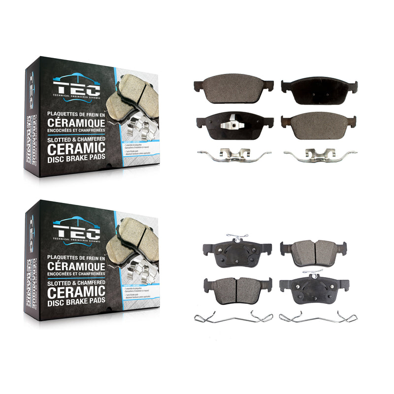TEC KTC-100280 Disc Brake Pad for 2015-2019 Lincoln MKC - Front and Rear