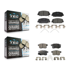TEC KTC-100284 Disc Brake Pad for 2016-2017 Honda Accord - Front and Rear