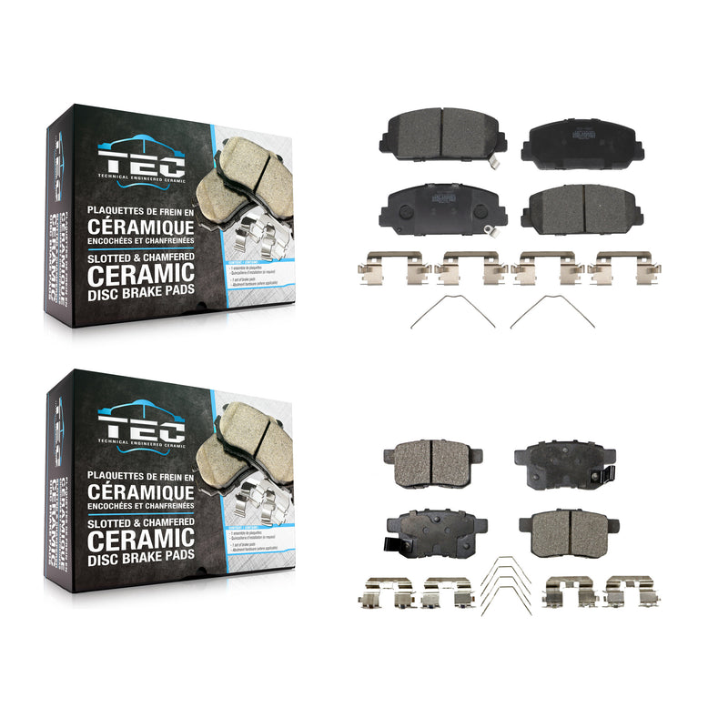 TEC KTC-100284 Disc Brake Pad for 2016-2017 Honda Accord - Front and Rear