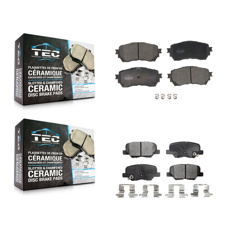 TEC KTC-100288 Disc Brake Pad for 2014-2015 Mazda 6 - Front and Rear