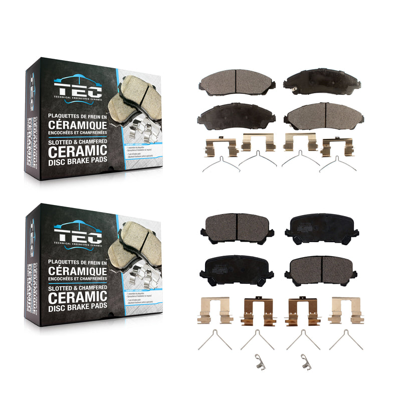 TEC KTC-100291 Disc Brake Pad for 2014-2024 Honda Ridgeline, Honda Pilot, Acura MDX - Front and Rear